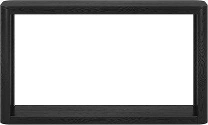 Henn&Hart 52" Wide Rectangular Console Table in Natural Black, for Home, Living Room, Bedroom, Entertainment Room, Office