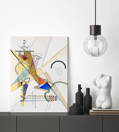 Wieco Art Canvas Prints Gewebe 1923 by Wassily Kandinsky Classic Art Reproductions Canvas Wall Art for Home Decoration