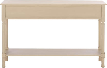 SAFAVIEH Home Collection - Peyton Sand Console Table with 3 Drawers and 1 Shelf, Farmhouse Accent Entryway Table (CNS5705F)