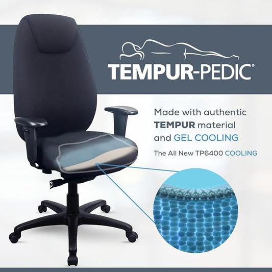 Tempur-Pedic TP6400C Fabric Computer and Desk Chair with Cooling Gel Layer