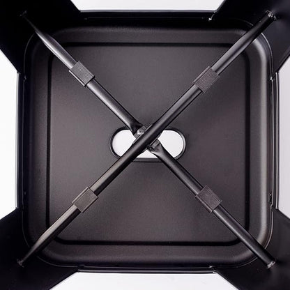 Amazon Basics Metal Bar Stools - 24-Inch, Set of 4, Black