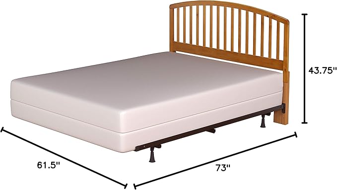 Hillsdale Carolina Headboard with Bed Frame, Full/Queen, Country Pine