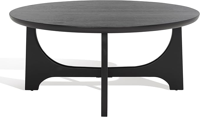 SAFAVIEH Couture Collection Sasha Contemporary Black Round Coffee Table