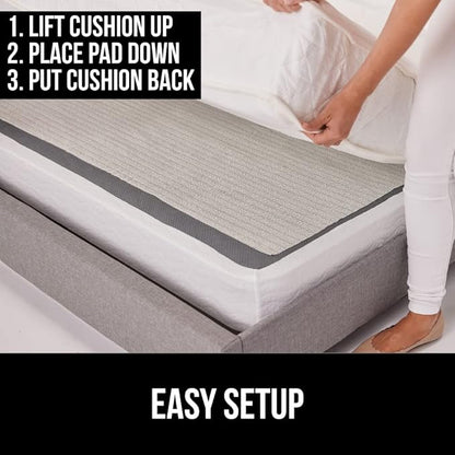 GORILLA GRIP Original Armchair Slide Stopper and Gripper, Keep Chairs and Topper Pad from Sliding for Sofa, Couch, Chair Cushion, Mattresses, Easy Trim Slip Resistant, Grips Helps Stop Slipping