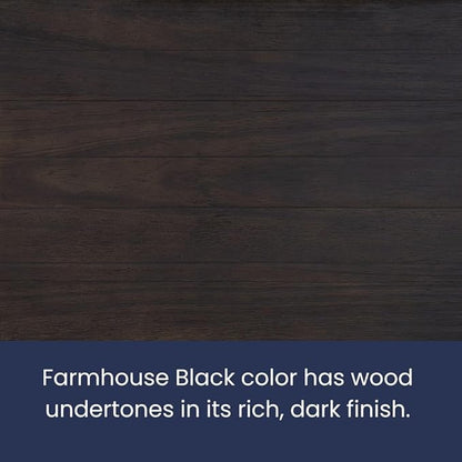 Grain Wood Furniture Montauk Solid Wood Bed, Twin Size, Farmhouse Black