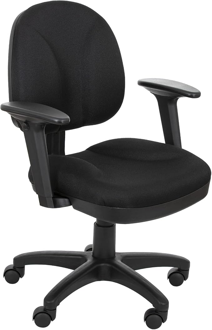 OEF Furnishings Comfort Office Chair, 18"-22", Black