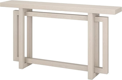 Henn&Hart Breslow Console Table, 55" Wide, White