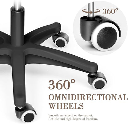 Cute Office Chair - Adjustable Task Chair, Modern & Comfortable, 360 Swivel, Mid Back, Suitable for Home Office & Living Room