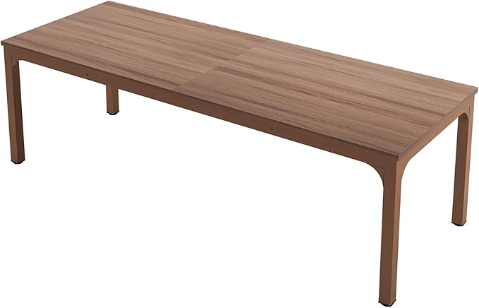 Tribesigns 78.7 Inches Extra Long Computer Desk 2 Person Desk, Double Long Desk, Workstaion for Home Office, Coffee Brown