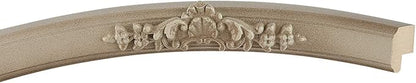 OVALCREST Oval Beveled Wall Mirror for Home Decor - Athena Style - Taupe - 26" x 22" Outside Dimensions