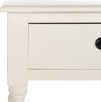 SAFAVIEH Home Collection Athena Distressed White 2-Drawer Console Table