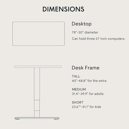 FLEXISPOT E6 MAX Bamboo 78x30 Inch Dual Motor 3-Stage Heavy Duty Standing Desk, 330lbs Weight Capacity, Height Adjustable Desk w/Cable Management & Wheels (Solid Bamboo Desktop + White Frame)