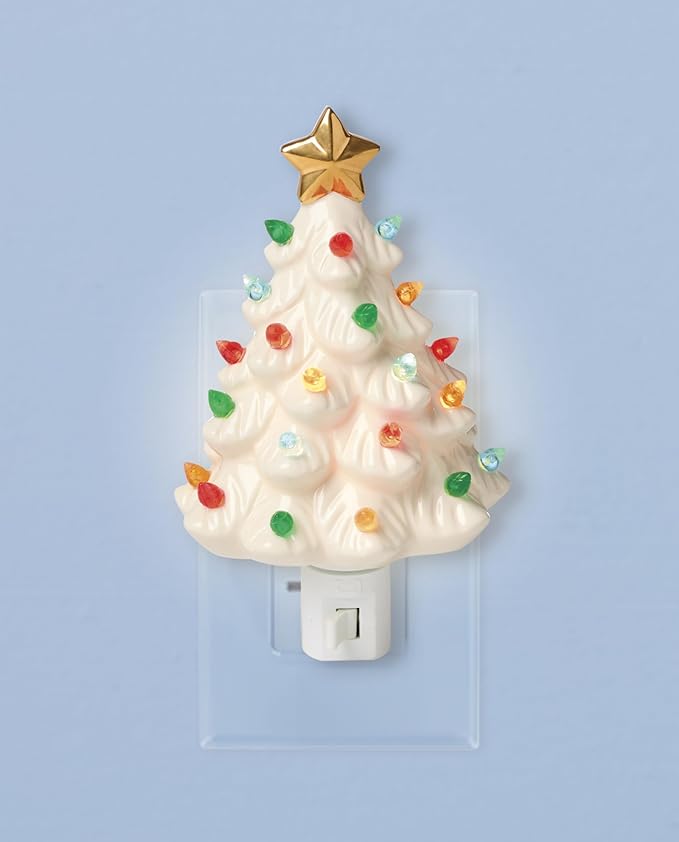 Lenox 897959 Treasured Traditions Tree Night Light, Christmas Decorations, Indoor Decor
