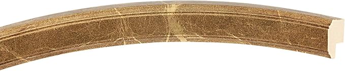 OVALCREST Oval Beveled Wall Mirror for Home Decor - Toronto Style - Champagne Gold - 22" x 18"
