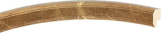 OVALCREST Oval Beveled Wall Mirror for Home Decor - Toronto Style - Champagne Gold - 18" x 14"