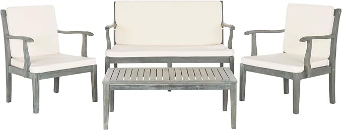 SAFAVIEH 4-Piece Outdoor Collection Fresno Patio Set