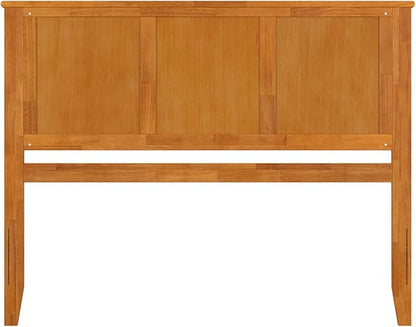 Beachy Beauty Solid Wood Panel Headboard in Light Toffee