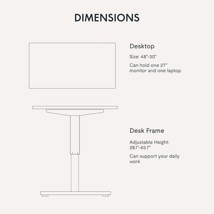 FLEXISPOT Electric Height Adjustable Standing Desk Heavy Duty Steel Stand Up Desk Frame w/Memory Controller (Black Frame + 48 in Rustic Top 2 Packages, 2 Packages)