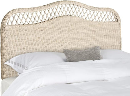 Safavieh Home Collection Sephina White Washed Rattan Headboard (King)