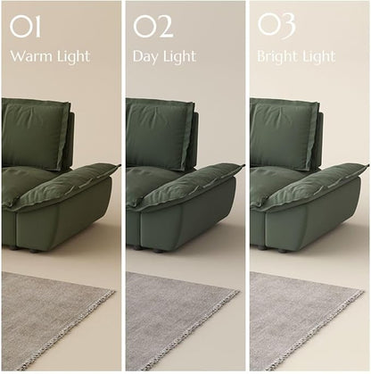 POVISON Oversized Modular Sectional Sailboat Sofa for Living Room with Adjustable Backrest Modern Sectional Couches Loveseat Large Deep Sofa 2 Seats with 2 Ottomans Comfy Cloud Couch for House Office