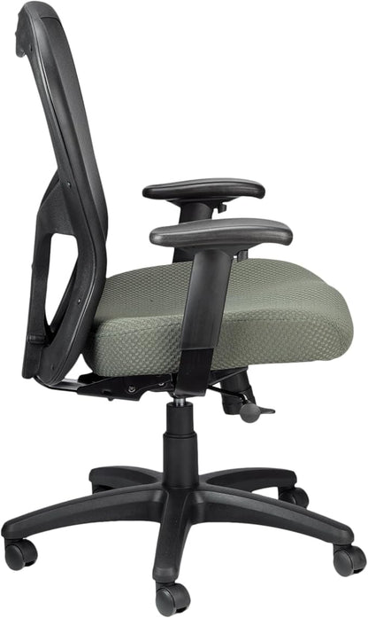 Tempur-Pedic TP9000C Mesh Swivel Task Chair with Tempur Material, Cooling Gel Layer, Adjustable Armrests, and Lumbar Support, Olive
