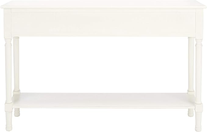SAFAVIEH Home Collection Landers Distressed 3-Drawer Console Table CNS5711A, Distrssed White