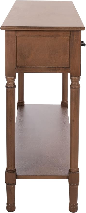 SAFAVIEH Home Collection Peyton Brown 3-Drawer Lower Shelf Console Table CNS5705C