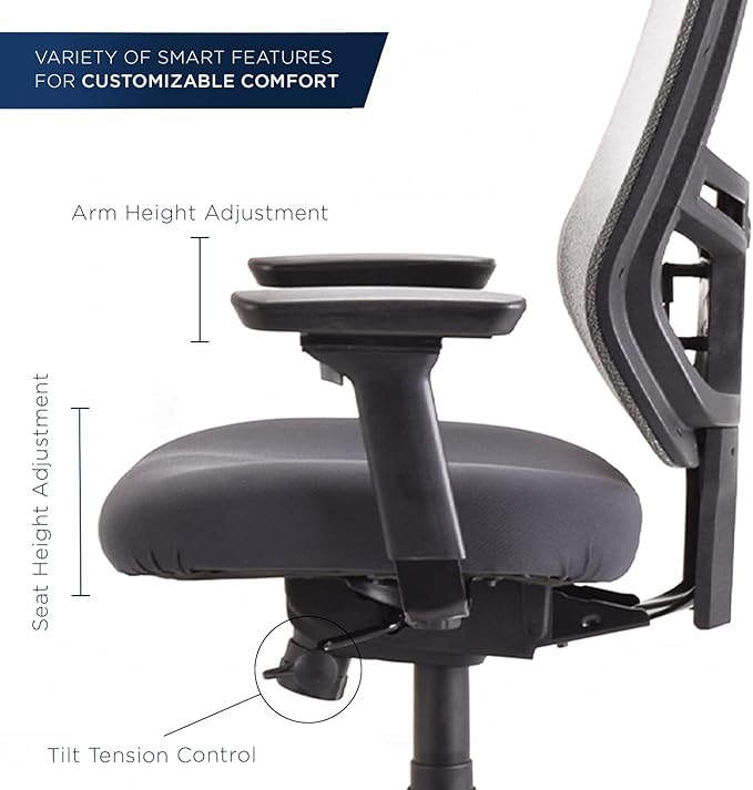 Tempur-Pedic Synchro-Tilt Task Chair, Black