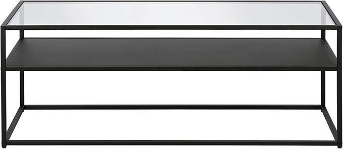 Henn&Hart Ada Coffee Table, 46" Wide, Black