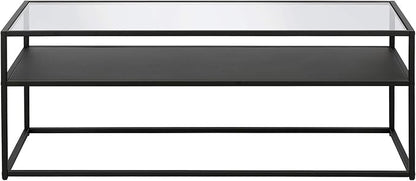 Henn&Hart Ada Coffee Table, 46" Wide, Black