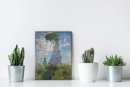 Wieco Art Woman with a Parasol Madame Monet and Her Son Canvas Prints Wall Art of Claude Monet Famous Classic Oil Paintings Reproduction People Landscape Pictures Artwork
