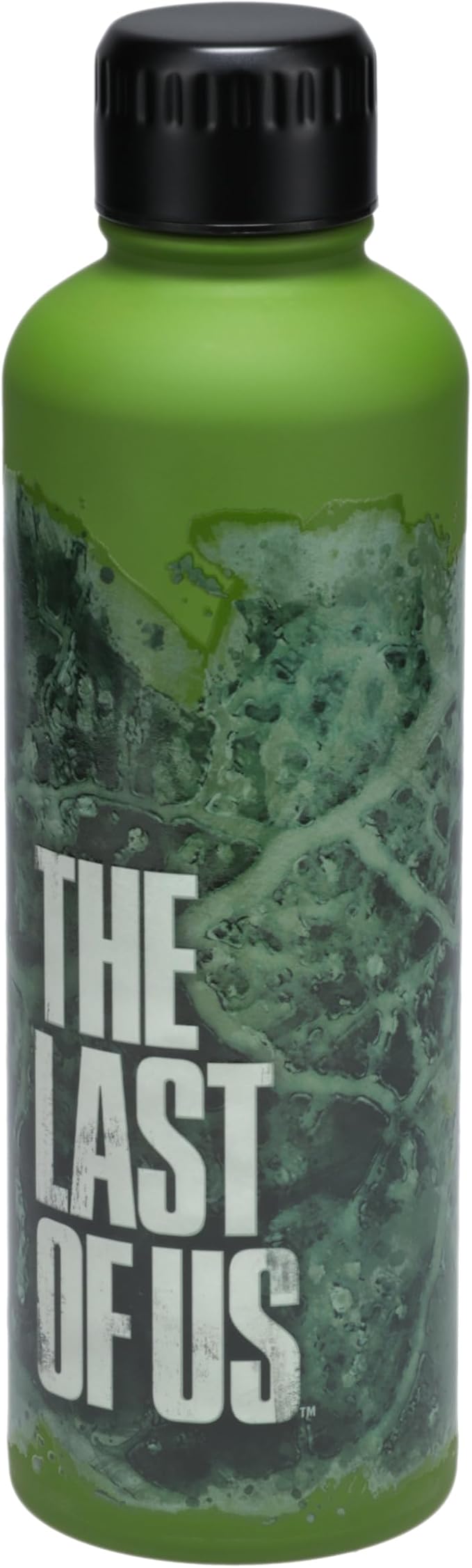 Paladone The Last of Us Official Licensed Movie Icon Glow in the Dark Water Bottle, Gamer Decor and Gift, Neon Green Desk Accessory for All Ages, Drinkware for Gaming Fans