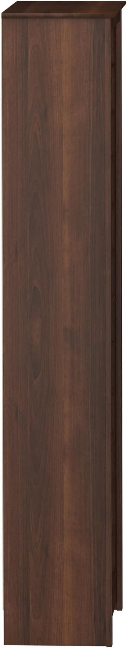Prepac Elegant Brown Shoe Storage Cabinet, Space-Saving Solution with Cubbies for 36 Pairs, 13"D x 23.5" W x 72.5" H