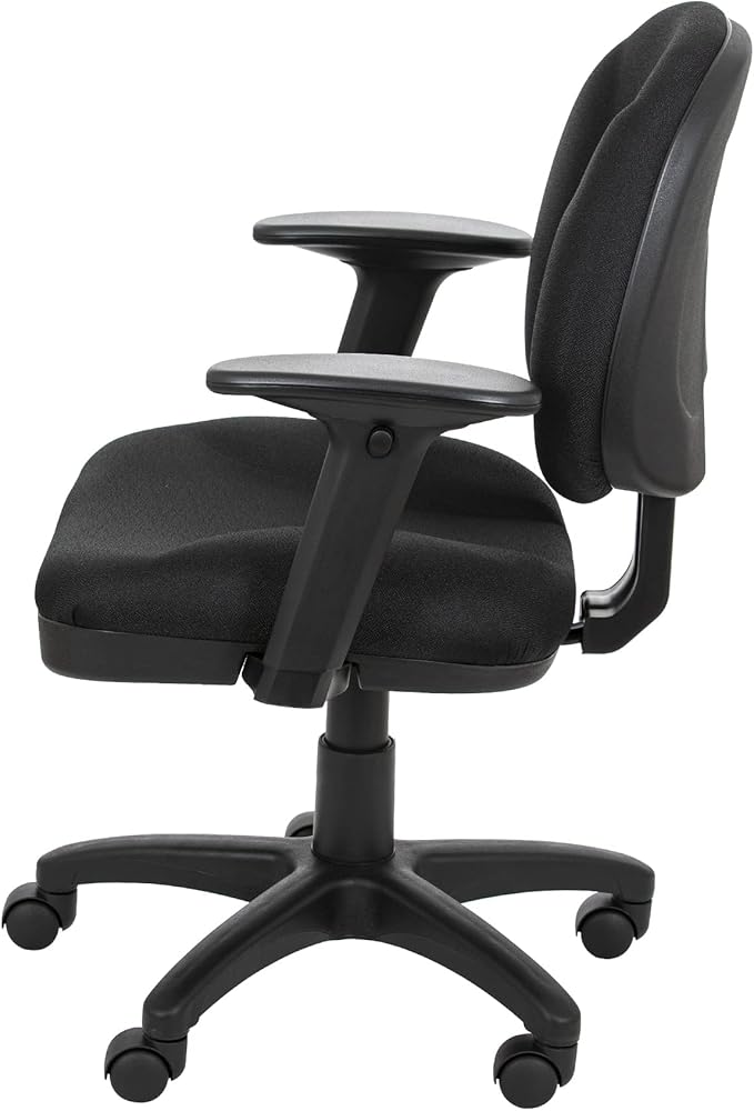 OEF Furnishings Comfort Office Chair, 18"-22", Black