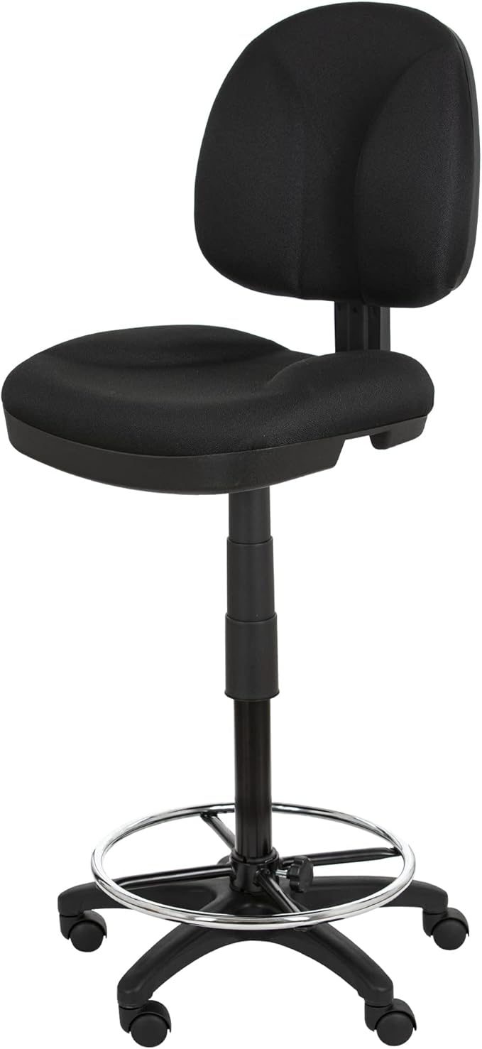 OEF Furnishings Comfort Office Stool, 24.5"-34.5" Height