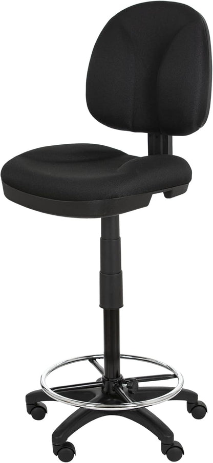 OEF Furnishings Comfort Office Stool, 24.5"-34.5" Height
