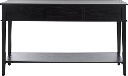 SAFAVIEH Home Collection Manelin Black/Antique Gold 3-Drawer Console Table for Living Room Foyer Bedroom Hallway Entryway Office