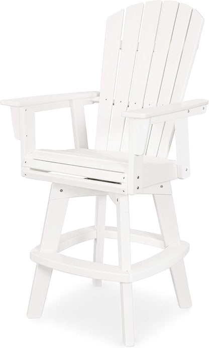 POLYWOOD® Nautical Bar Chair, White
