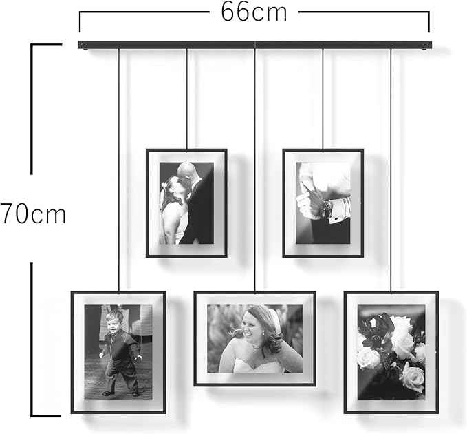 Umbra, Black Exhibit Multi Picture Frame Photo Display