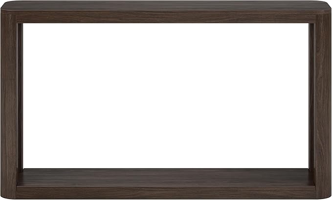 Henn&Hart 52" Wide Rectangular Console Table in Warm Brown, for Home, Living Room, Bedroom, Entertainment Room, Office