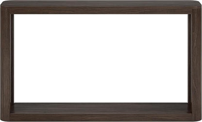 Henn&Hart 52" Wide Rectangular Console Table in Warm Brown, for Home, Living Room, Bedroom, Entertainment Room, Office