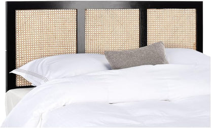 SAFAVIEH Home Collection Vienna Black Cane Full Headboard Platform, Double (HBD8004B-F)