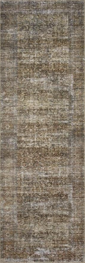Loloi Amber Lewis Billie Collection, Tobacco & Rust 8'-6" x 11'-6" Area Rug – Antique & Distressed Accent Rugs for Living Room, Bedroom, Entryway & Hallway, No Shed High Traffic Area Home Decor Rug