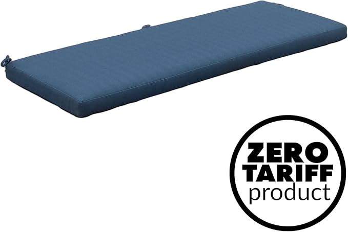 Tommy Bahama Bench Cushion, 50" X 16" X 2.5", Bamboo Bay Cobalt