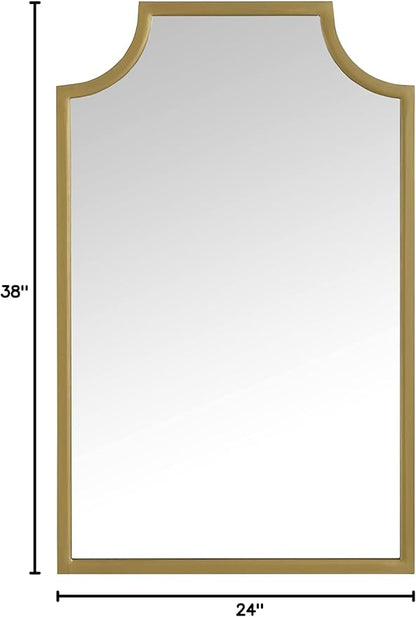 Crosley Furniture Aimee Mirror for Bathroom, Hallway, or Entryway, Gold