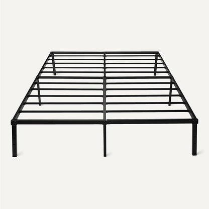 Amazon Basics-Metal Bed Frame, Non-Foldable Platform Bed, Easy Assembly, Queen, 60W x 80L in, Black
