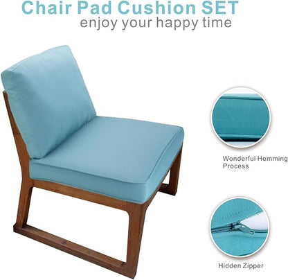 JMGBird Outdoor Chair Cushion Set, Deep Seat Patio Furniture Cushion 24"x24" Outdoor Cushions for Patio Furniture