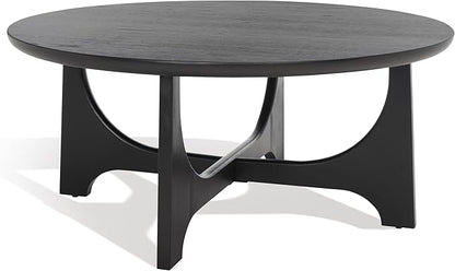 SAFAVIEH Couture Collection Sasha Contemporary Black Round Coffee Table