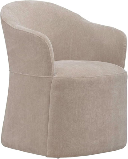 Liberty Furniture Accent Dining Chair with Castors - Squared Arm - Wicker Upholstry
