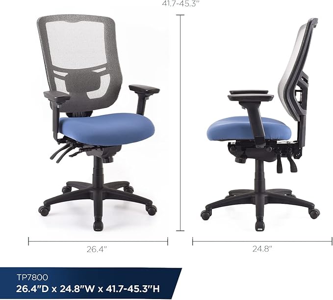 Tempur-Pedic Adjustable Task Chair, Denim